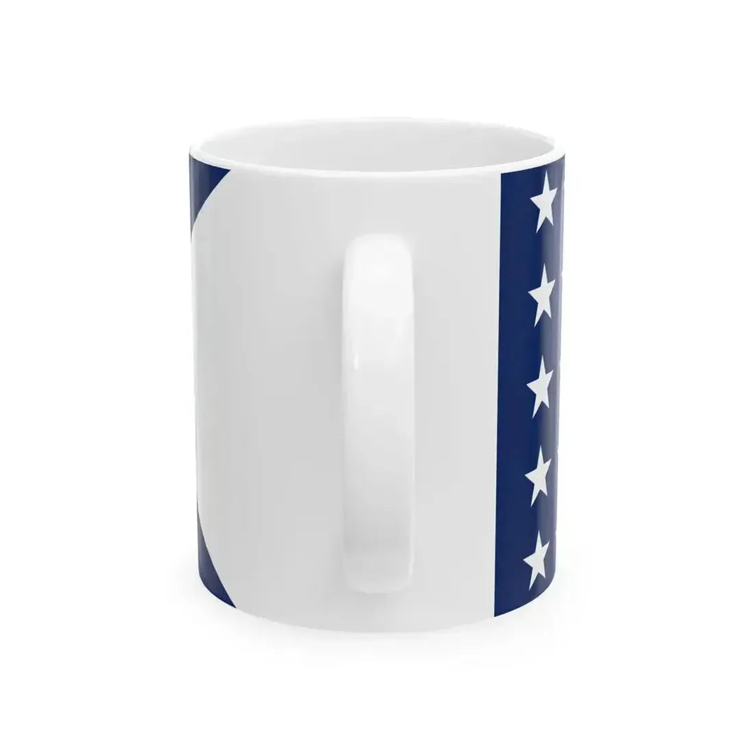 First house flag of the Collins Line (United States) White Coffee Mug - Go Mug Yourself