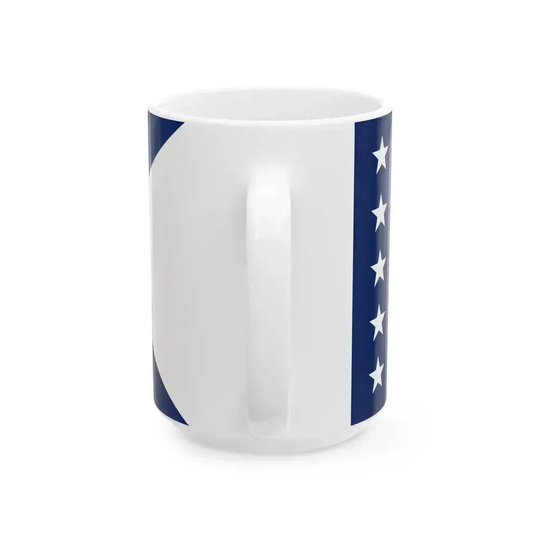 First house flag of the Collins Line (United States) White Coffee Mug - Go Mug Yourself
