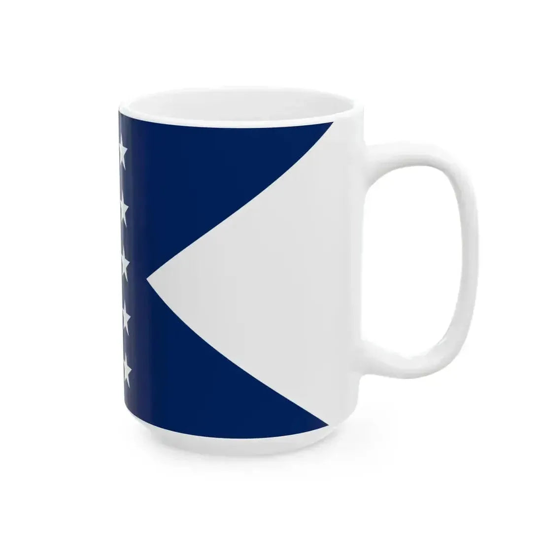 First house flag of the Collins Line (United States) White Coffee Mug - Go Mug Yourself