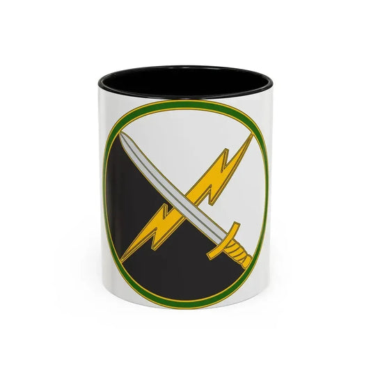 First Information Operations Command CSIB (U.S. Army) Accent Coffee Mug 11oz Black - Go Mug Yourself