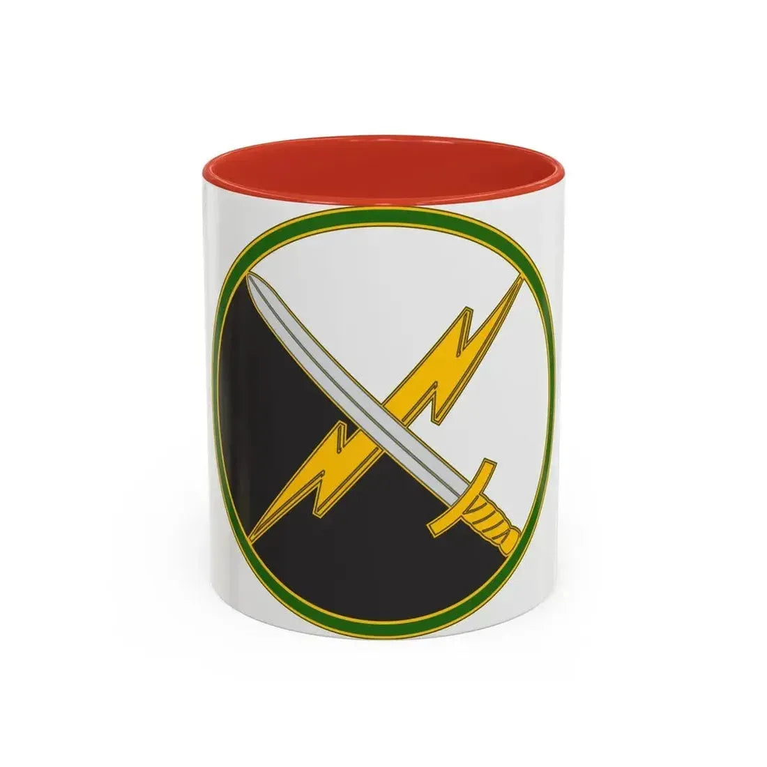 First Information Operations Command CSIB (U.S. Army) Accent Coffee Mug 11oz Red - Go Mug Yourself