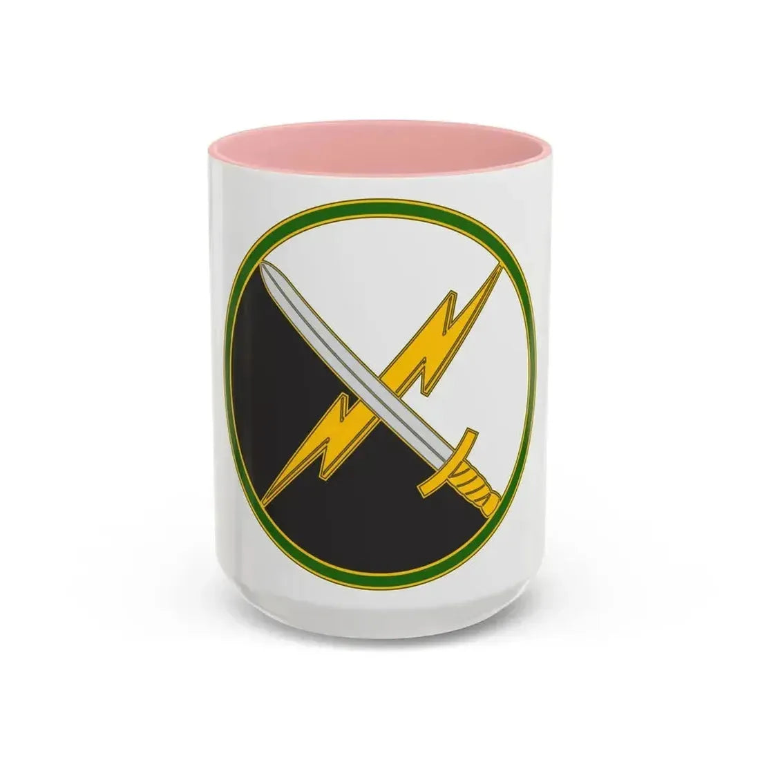 First Information Operations Command CSIB (U.S. Army) Accent Coffee Mug 15oz Pink - Go Mug Yourself