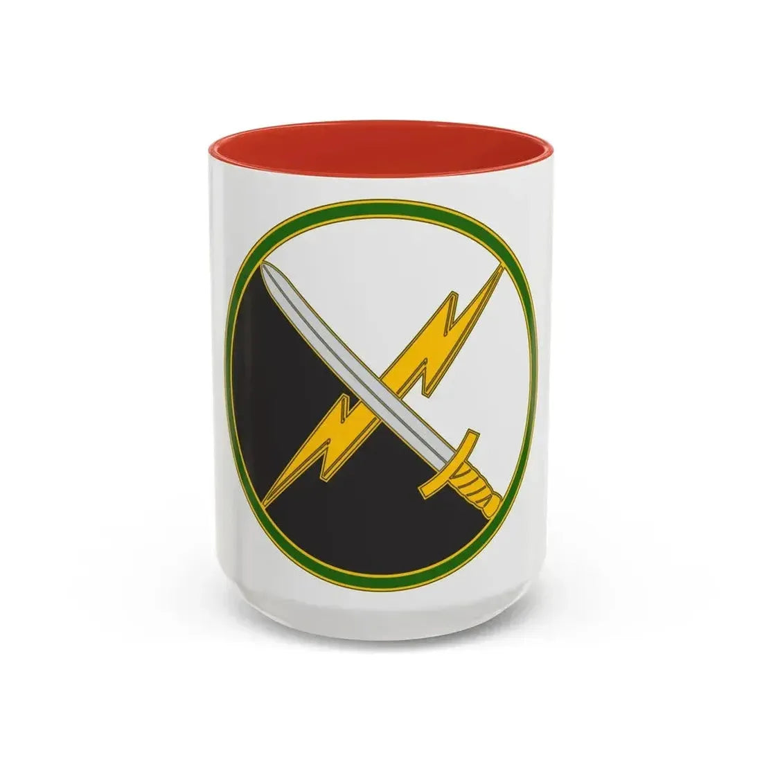 First Information Operations Command CSIB (U.S. Army) Accent Coffee Mug 15oz Red - Go Mug Yourself
