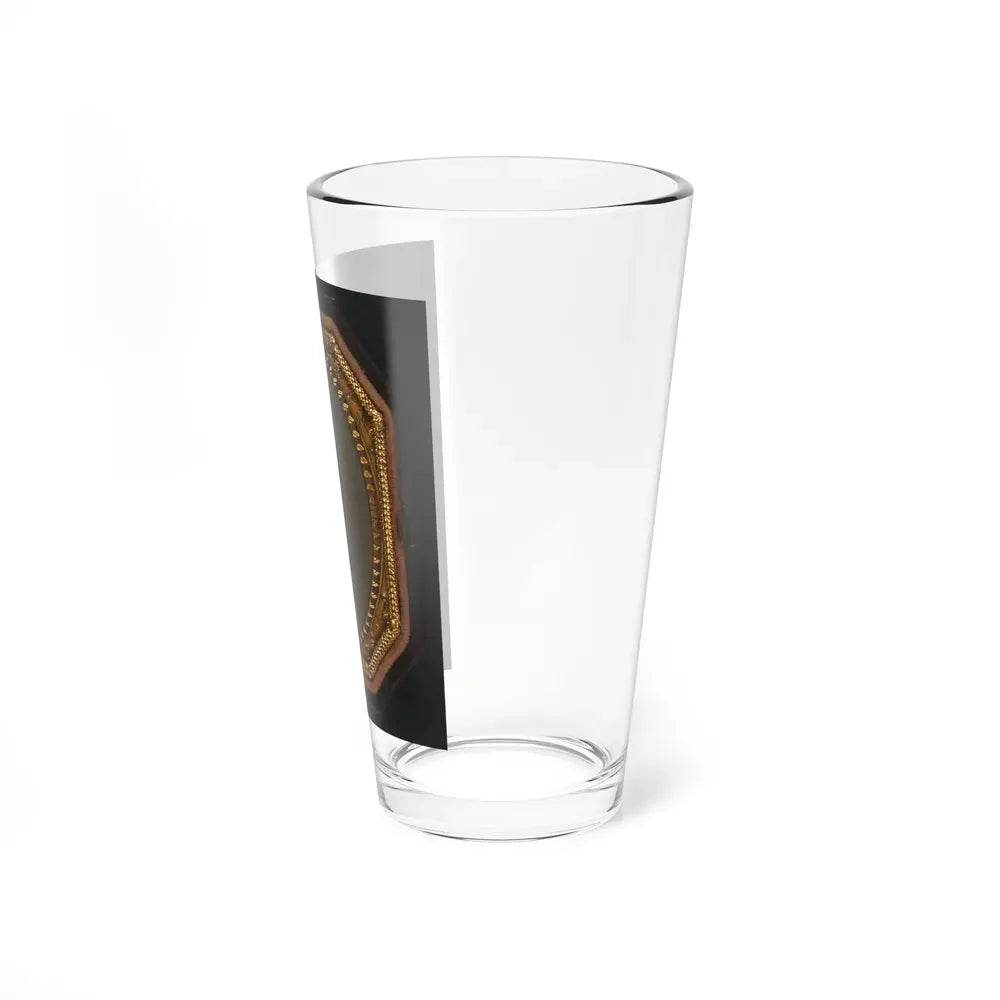 First Lieutenant Jacob A. Field Of Company K, 12th Maine Infantry Regiment In Uniform And Red Officer's Sash With Sword (U.S. Civil War) Pint Glass 16oz - Go Mug Yourself