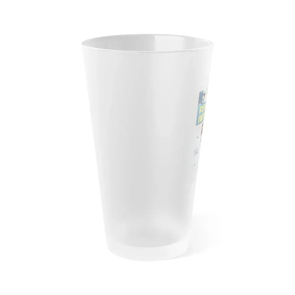FIRST MAN INTO SPACE (TEASER) 1959 Movie Poster - Frosted Pint Glass 16oz - Go Mug Yourself