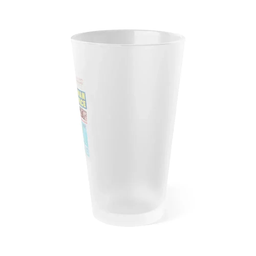 FIRST MAN INTO SPACE (TEASER) 1959 Movie Poster - Frosted Pint Glass 16oz - Go Mug Yourself