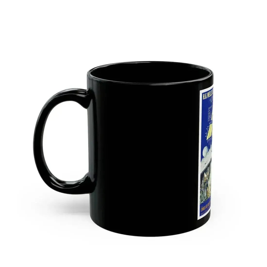 FIRST MEN IN THE MOON 1964 Movie Poster - Black Coffee Mug - Go Mug Yourself