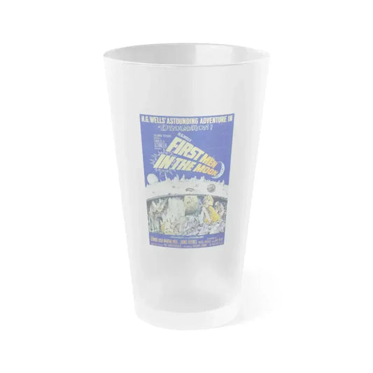FIRST MEN IN THE MOON 1964 Movie Poster - Frosted Pint Glass 16oz 16oz Frosted - Go Mug Yourself