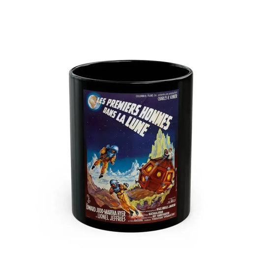 FIRST MEN IN THE MOON (FRENCH) 1964 Movie Poster - Black Coffee Mug 11oz - Go Mug Yourself