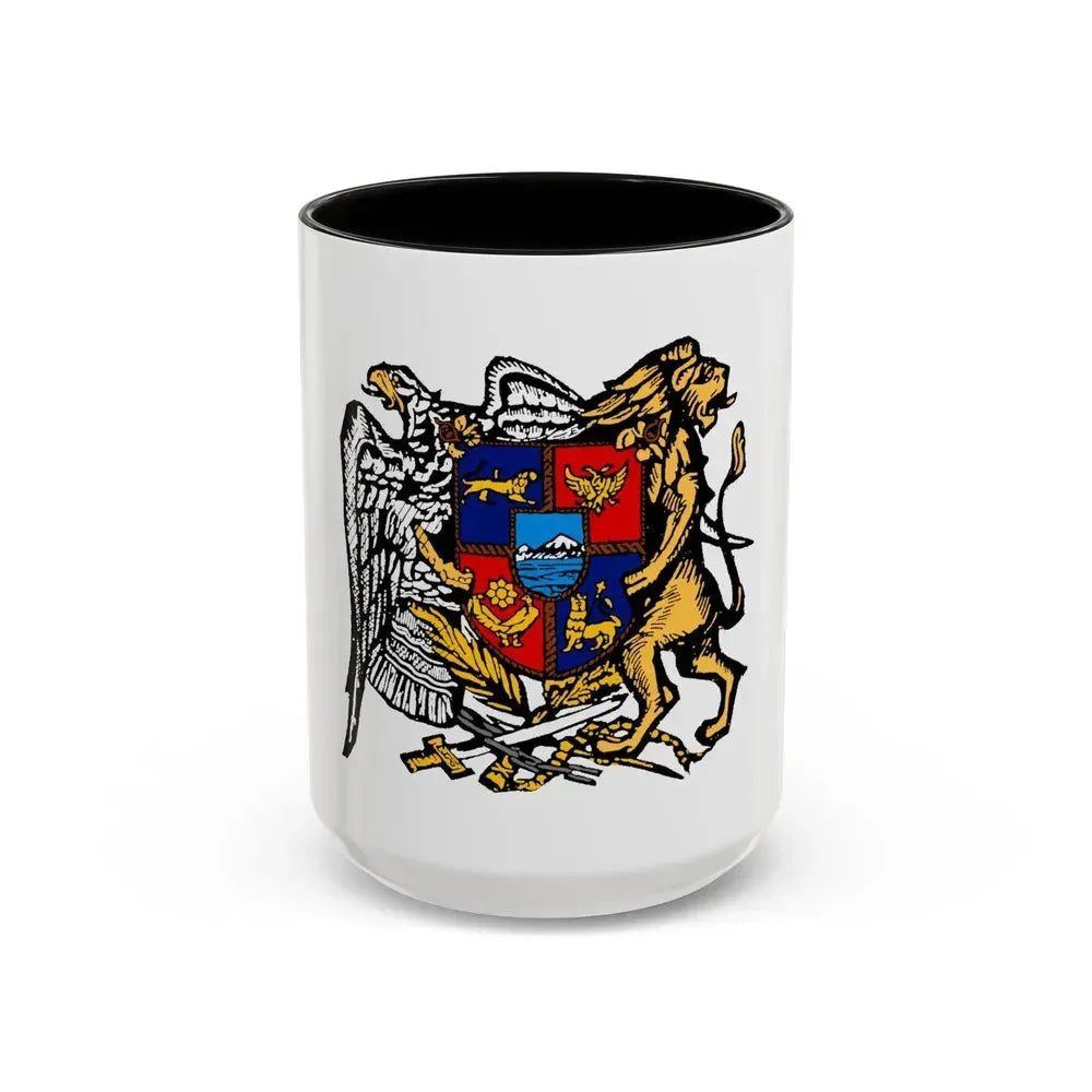 First Republic of Armenia Emblem - Accent Coffee Mug 15oz Black - Go Mug Yourself
