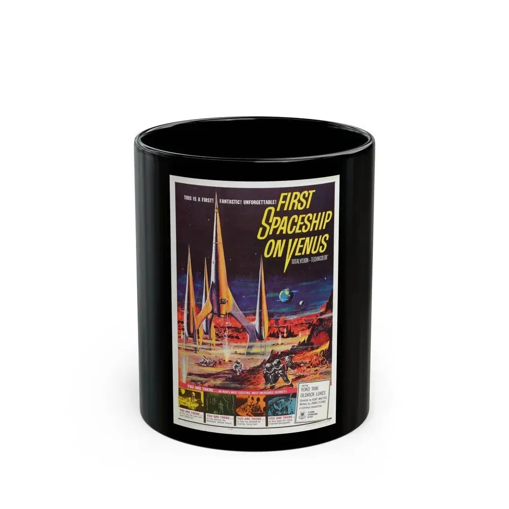 FIRST SPACESHIP ON VENUS 1960 Movie Poster - Black Coffee Mug 11oz - Go Mug Yourself