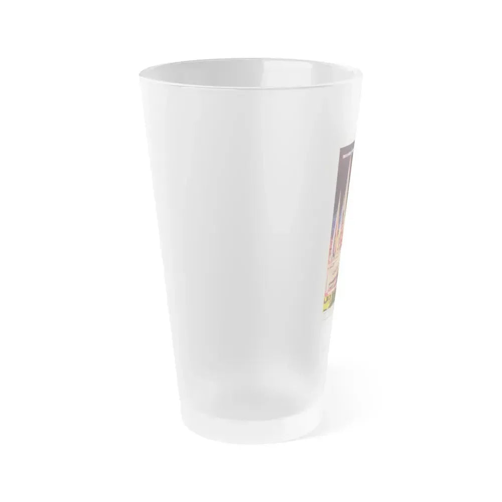 FIRST SPACESHIP ON VENUS 1960 Movie Poster - Frosted Pint Glass 16oz - Go Mug Yourself