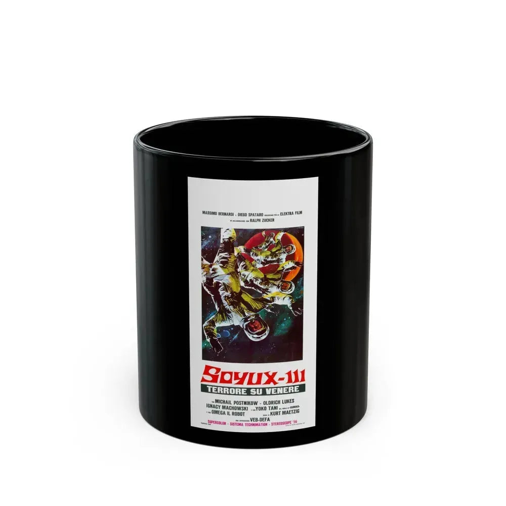 FIRST SPACESHIP ON VENUS (ITALIAN) 1960 Movie Poster - Black Coffee Mug 11oz - Go Mug Yourself