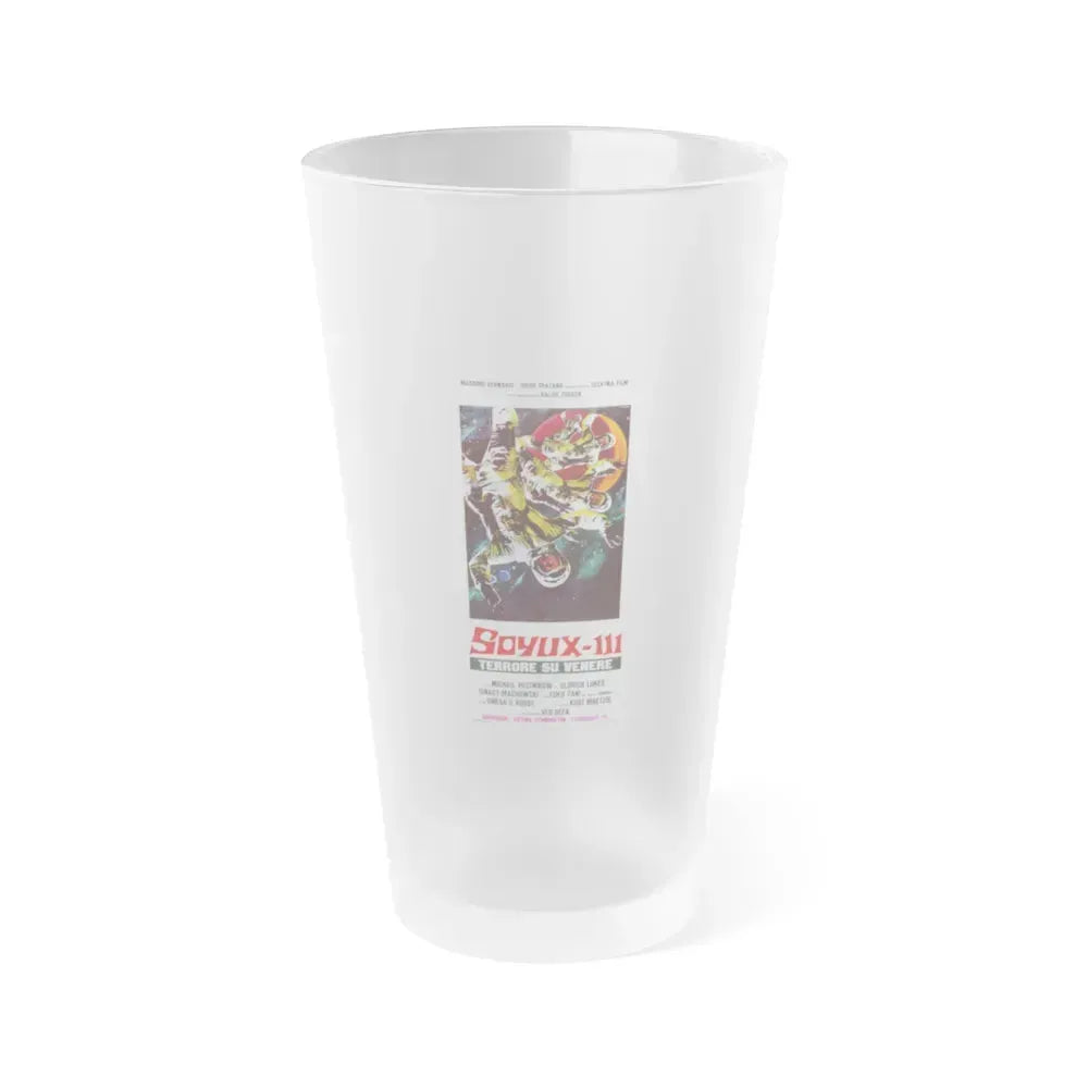 FIRST SPACESHIP ON VENUS (ITALIAN) 1960 Movie Poster - Frosted Pint Glass 16oz 16oz Frosted - Go Mug Yourself