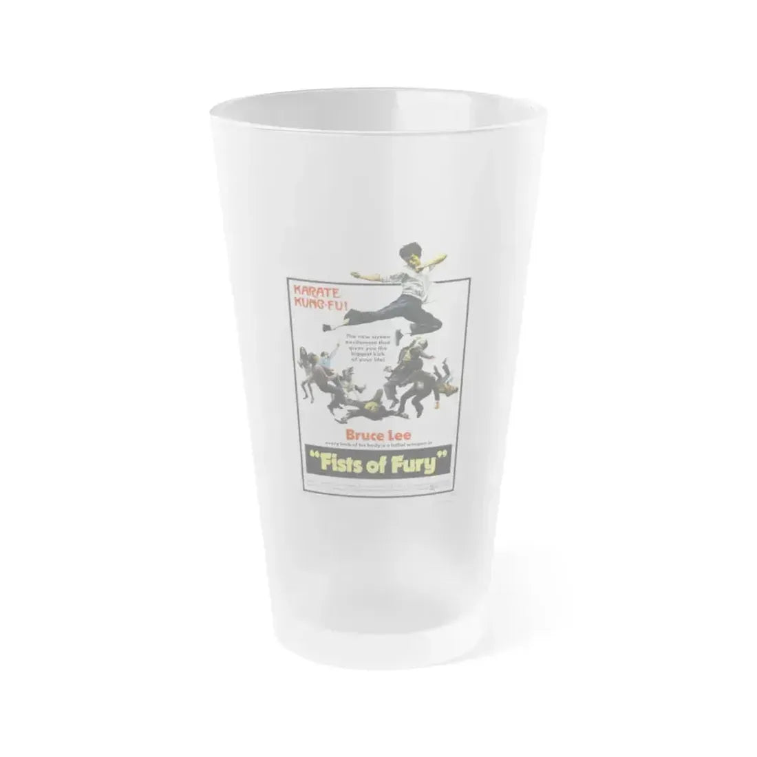 FIST OF FURY (3) 1972 Movie Poster - Frosted Pint Glass 16oz 16oz Frosted - Go Mug Yourself