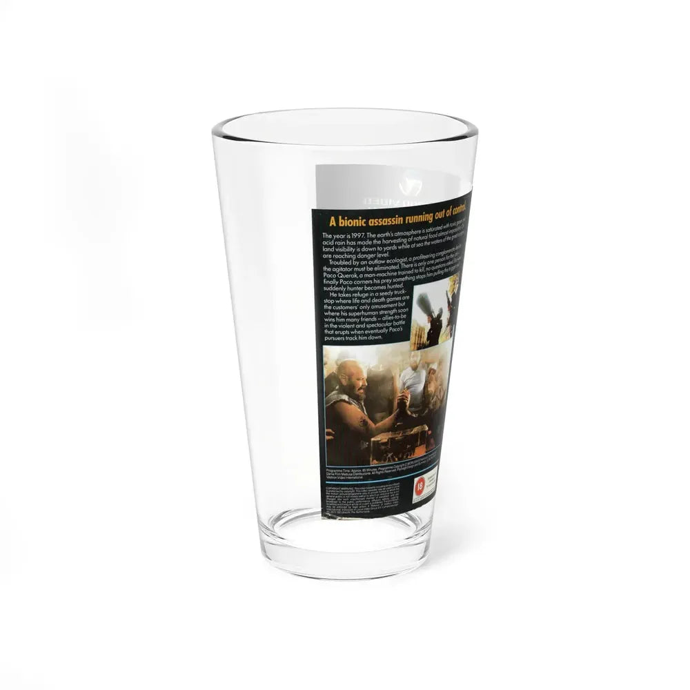 FISTS OF STEEL (VHS COVER) Pint Glass 16oz - Go Mug Yourself