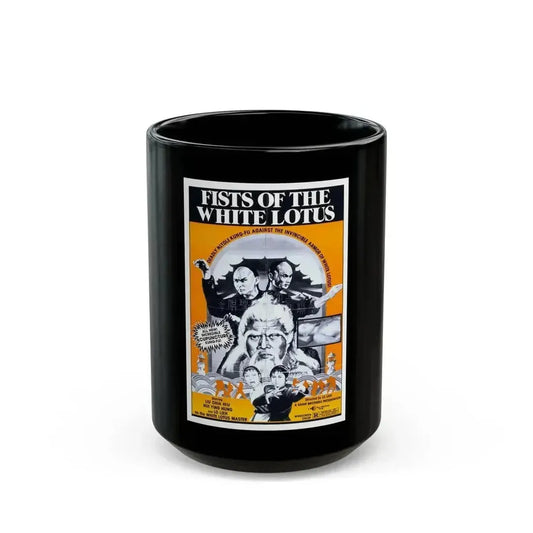 FISTS OF THE WHITE LOTUS 1980 Movie Poster - Black Coffee Mug 15oz - Go Mug Yourself