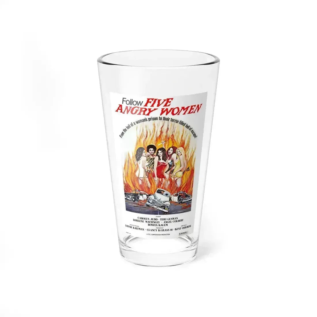 FIVE ANGRY WOMEN 1981 Movie Poster - Pint Glass 16oz 16oz - Go Mug Yourself