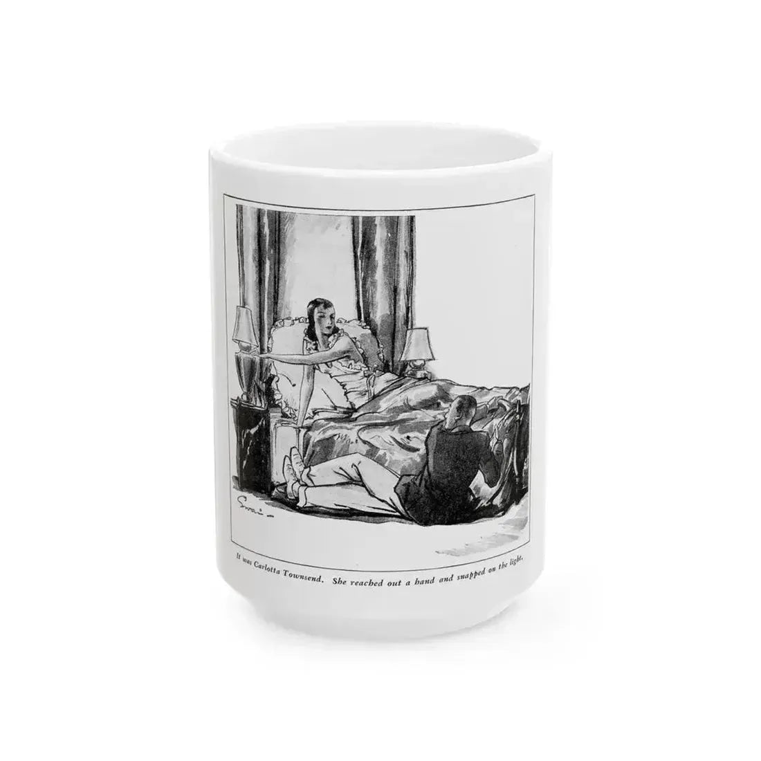 Five Days (2), Liberty magazine, February 25, 1933 - White Coffee Mug 15oz - Go Mug Yourself