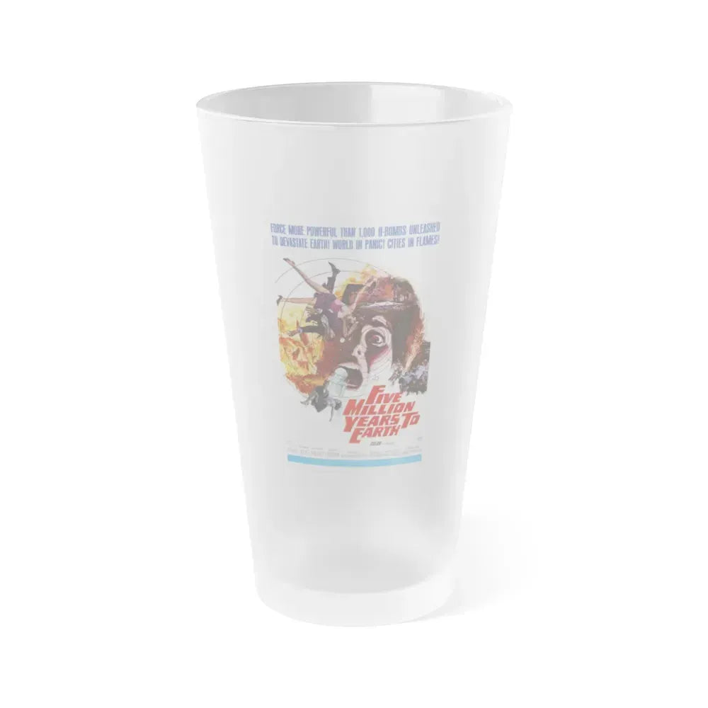FIVE MILLION MILES TO EARTH (QUATERMASS AND THE PIT) 1967 Movie Poster - Frosted Pint Glass 16oz 16oz Frosted - Go Mug Yourself