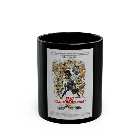FIVE ON THE BLACK HAND SIDE 1973 Movie Poster - Black Coffee Mug 11oz - Go Mug Yourself
