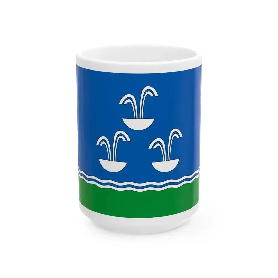 FLA Abrykosivka Kirovskyi Krym (Russia) White Coffee Mug 15oz - Go Mug Yourself