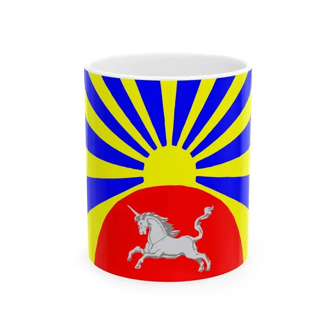 Flag Agalatovo Leningrad oblast (Russia) White Coffee Mug 11oz - Go Mug Yourself