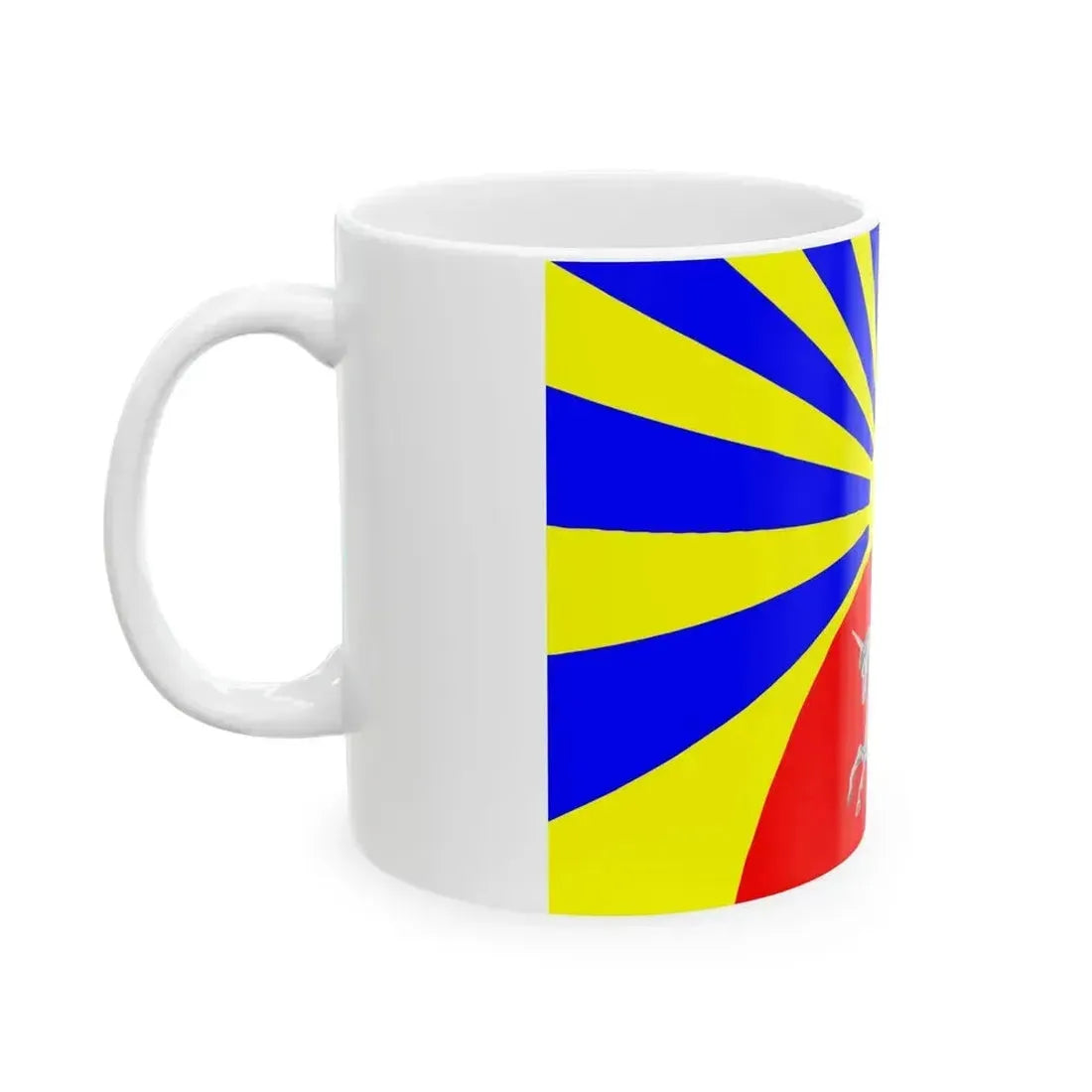 Flag Agalatovo Leningrad oblast (Russia) White Coffee Mug - Go Mug Yourself