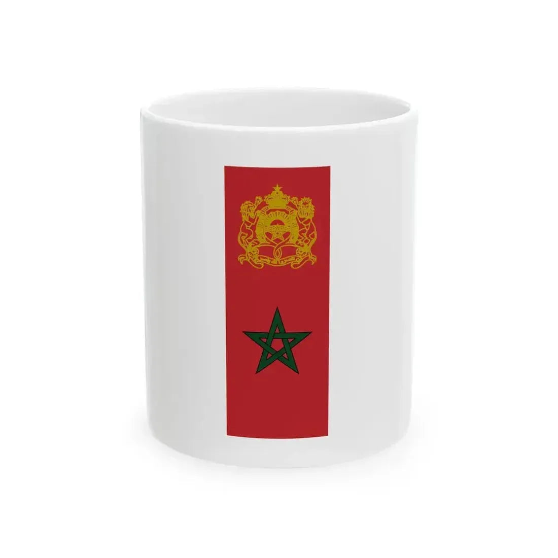 Flag and COA of Morocco (Morocco) White Coffee Mug 11oz - Go Mug Yourself