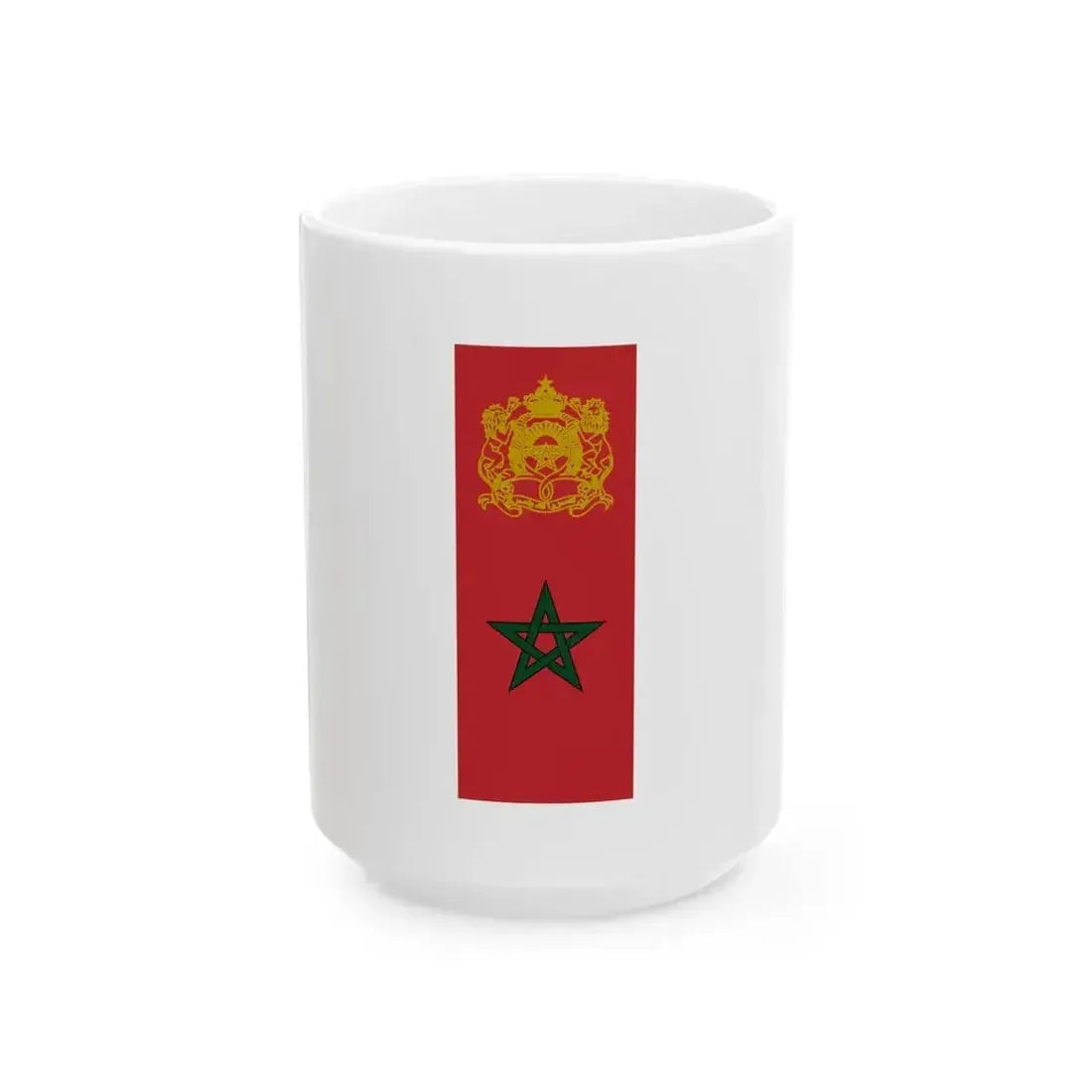 Flag and COA of Morocco (Morocco) White Coffee Mug 15oz - Go Mug Yourself