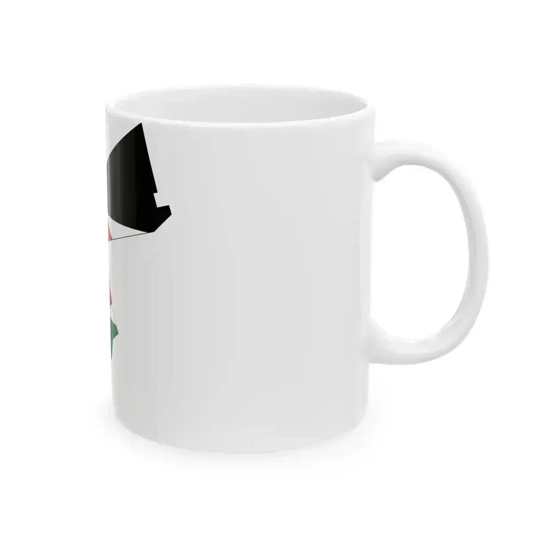 Flag and map of Jordan (Jordan) White Coffee Mug - Go Mug Yourself