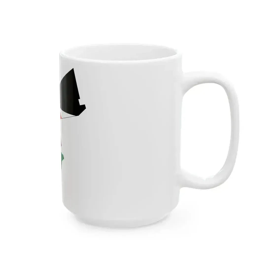 Flag and map of Jordan (Jordan) White Coffee Mug - Go Mug Yourself