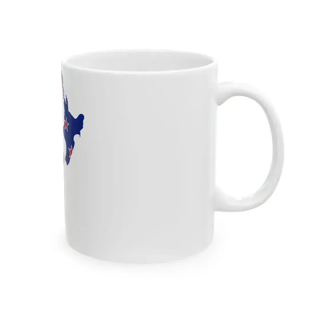 Flag and map of New Zealand (New Zealand) White Coffee Mug - Go Mug Yourself