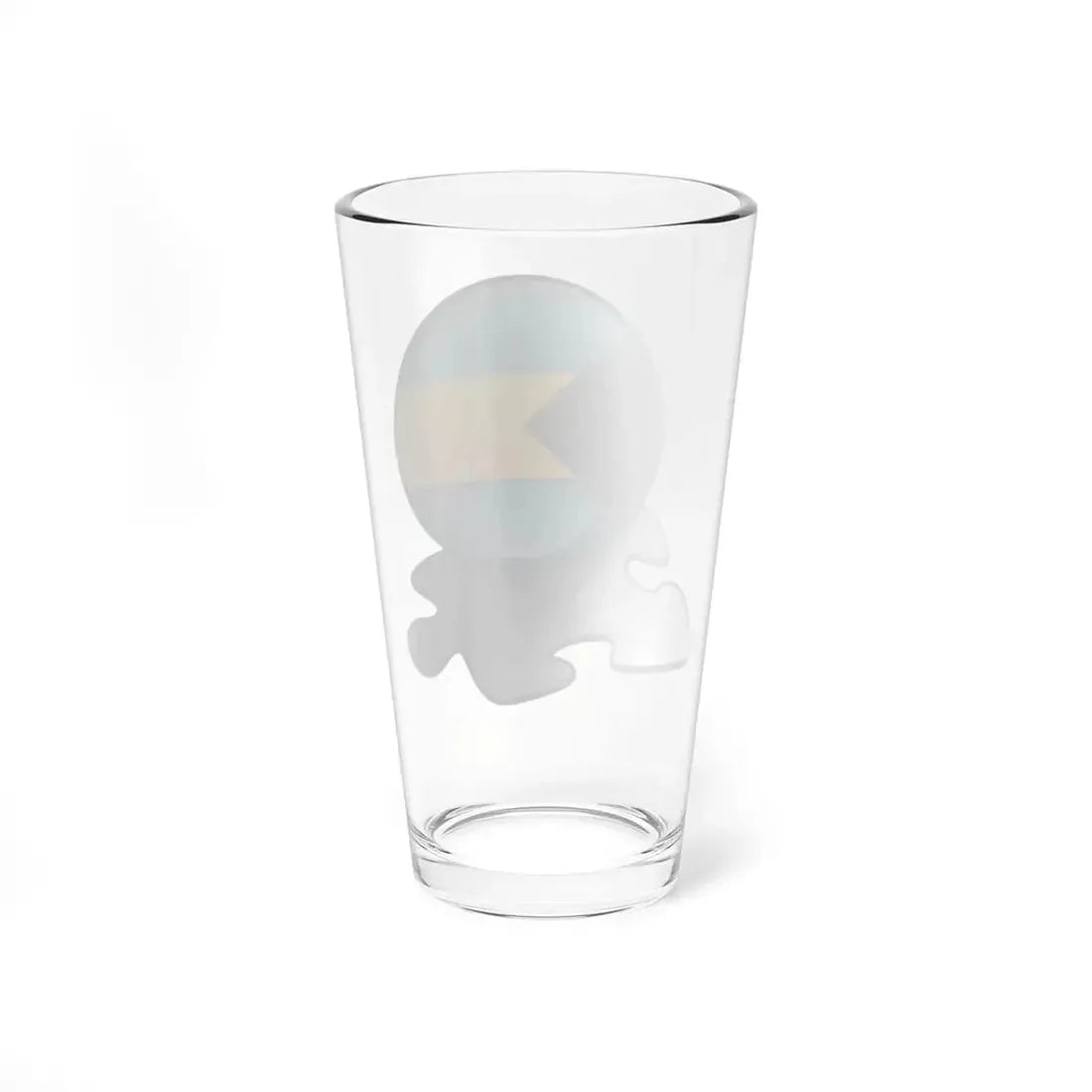 Flag Bahamas template (Bahamas) Pint Glass 16oz - Go Mug Yourself