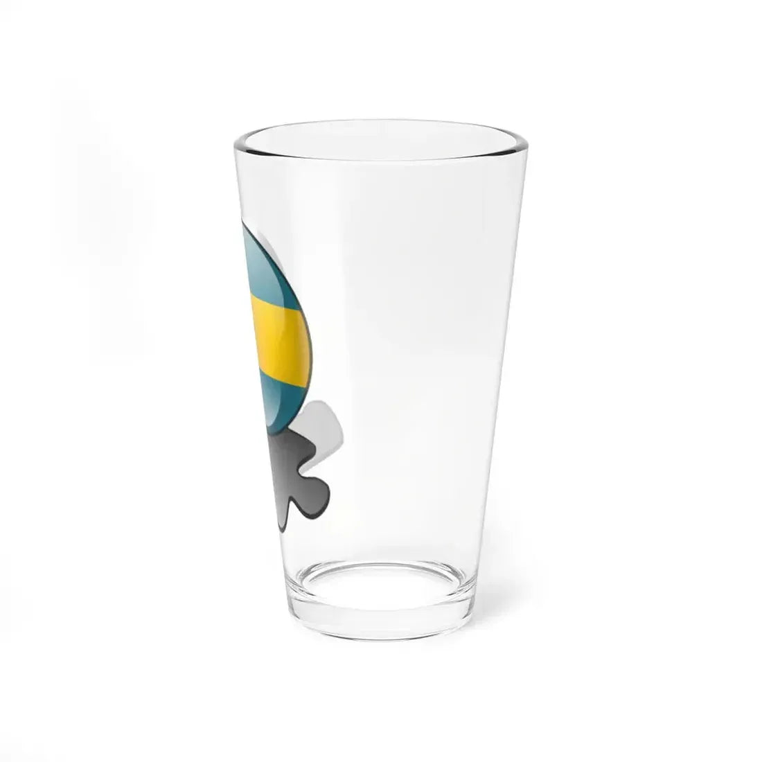 Flag Bahamas template (Bahamas) Pint Glass 16oz - Go Mug Yourself