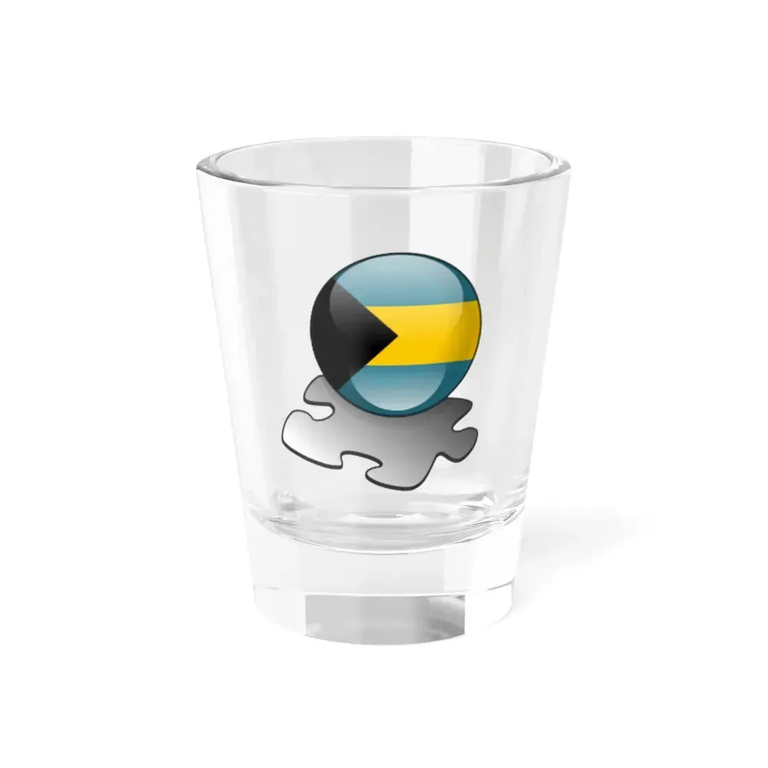 Flag Bahamas template (Bahamas) Shot Glass 1.5oz 1.5oz - Go Mug Yourself