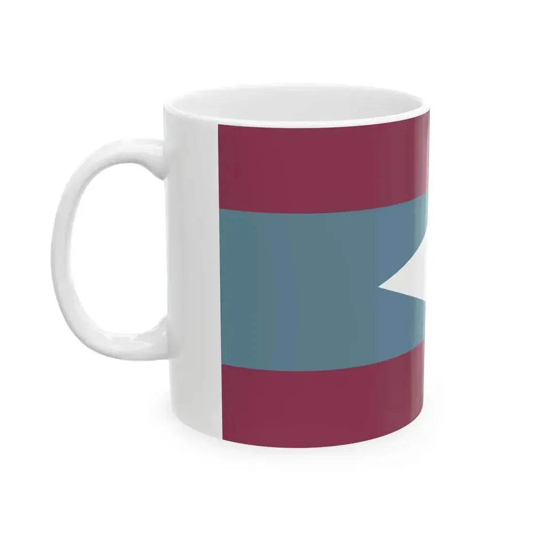 Flag carried during a Ternatean king ceremony de Bry 1601 (Indonesia) White Coffee Mug - Go Mug Yourself