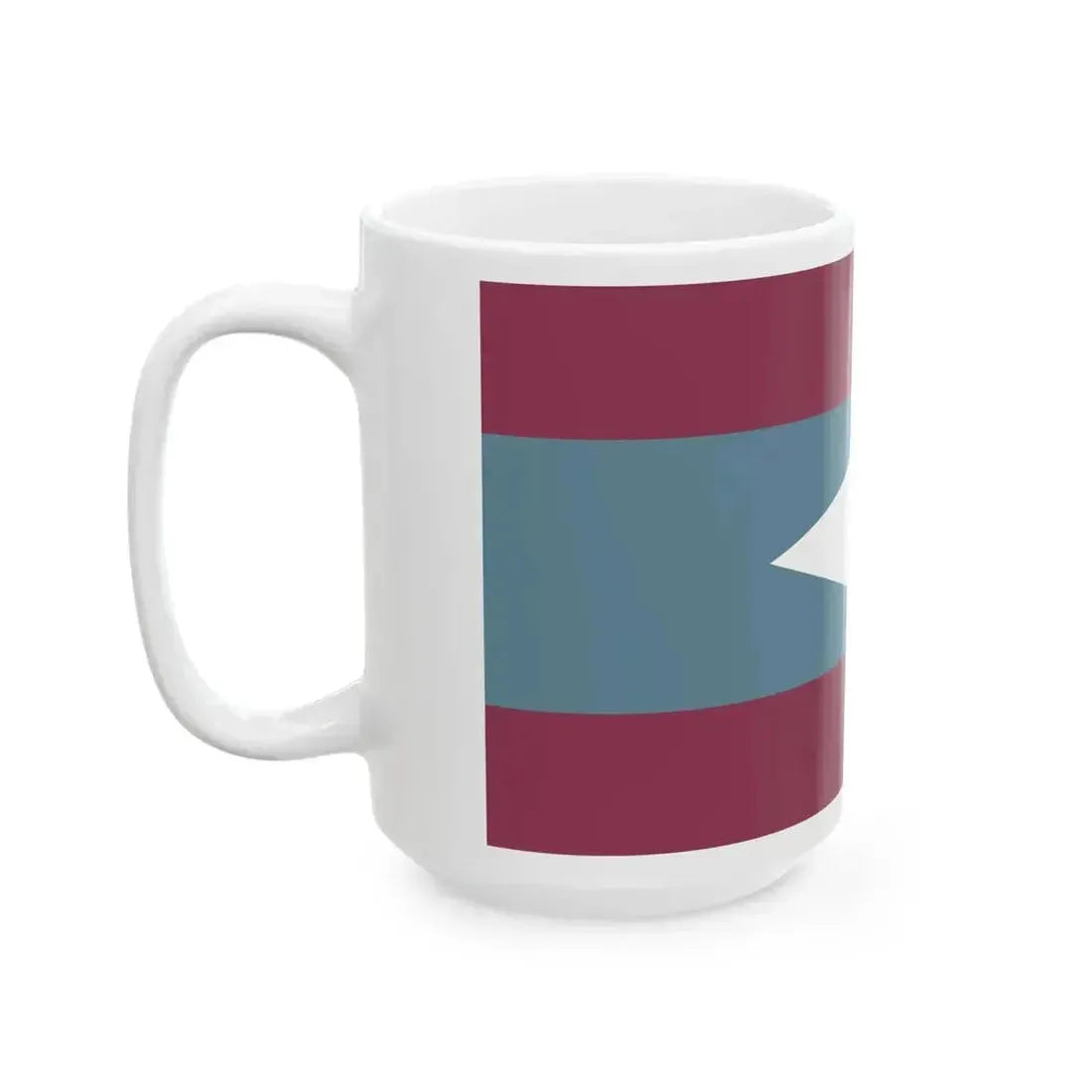 Flag carried during a Ternatean king ceremony de Bry 1601 (Indonesia) White Coffee Mug - Go Mug Yourself