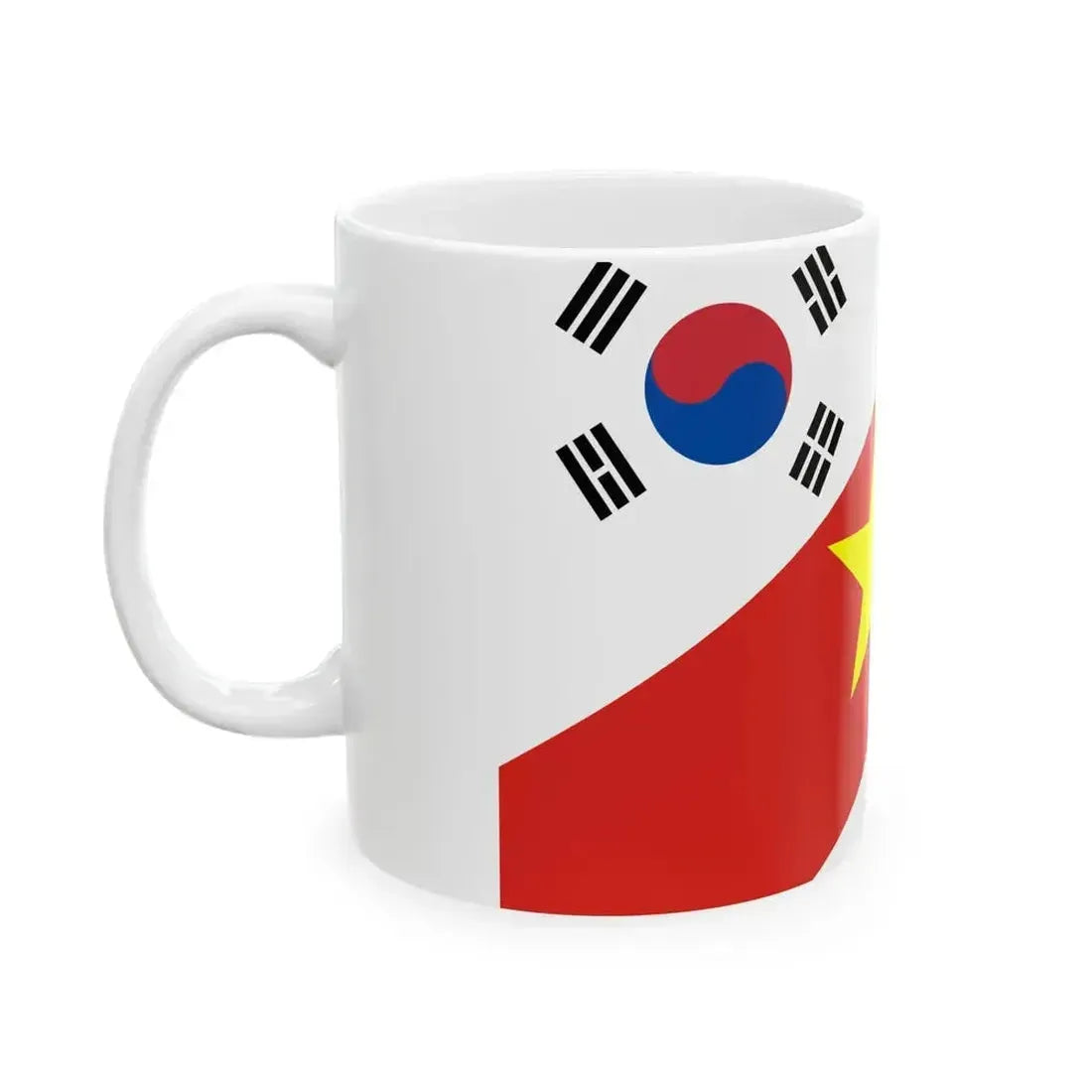 Flag Ceulemans Cup Korea-Vietnam-Japan (Japan) White Coffee Mug - Go Mug Yourself