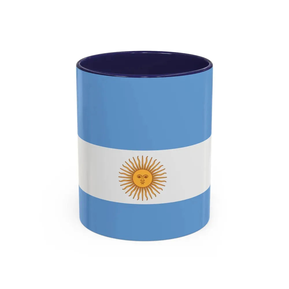 Flag de Marina Argentina 1818 - Accent Coffee Mug 11oz Navy - Go Mug Yourself