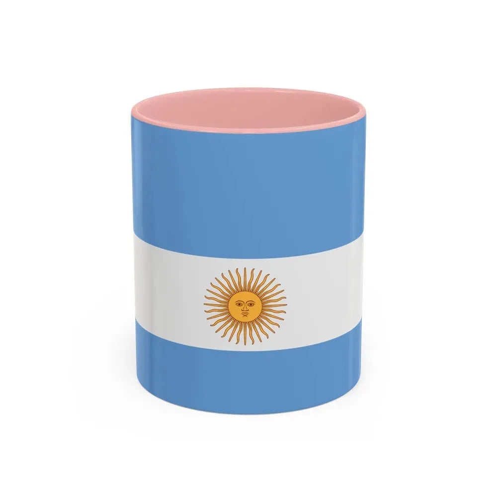 Flag de Marina Argentina 1818 - Accent Coffee Mug 11oz Pink - Go Mug Yourself