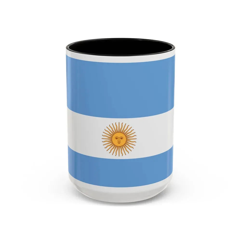 Flag de Marina Argentina 1818 - Accent Coffee Mug 15oz Black - Go Mug Yourself