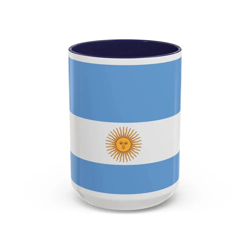 Flag de Marina Argentina 1818 - Accent Coffee Mug 15oz Navy - Go Mug Yourself
