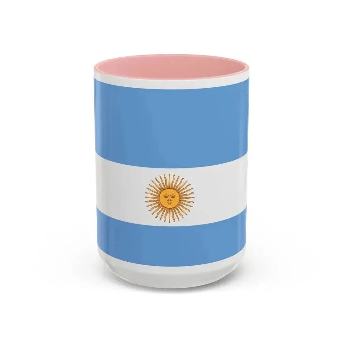 Flag de Marina Argentina 1818 - Accent Coffee Mug 15oz Pink - Go Mug Yourself
