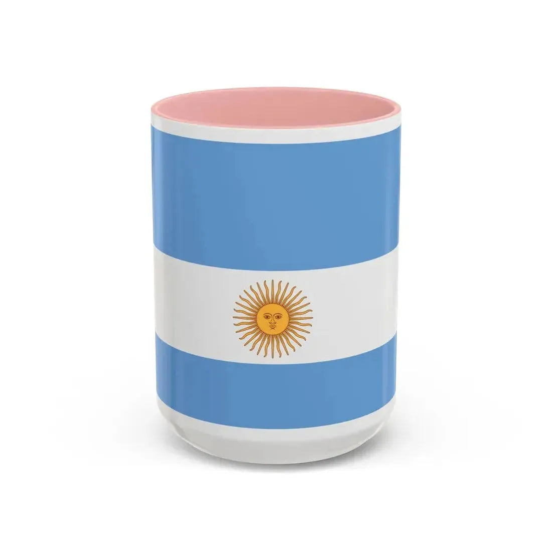 Flag de Marina Argentina 1818 - Accent Coffee Mug 15oz Pink - Go Mug Yourself
