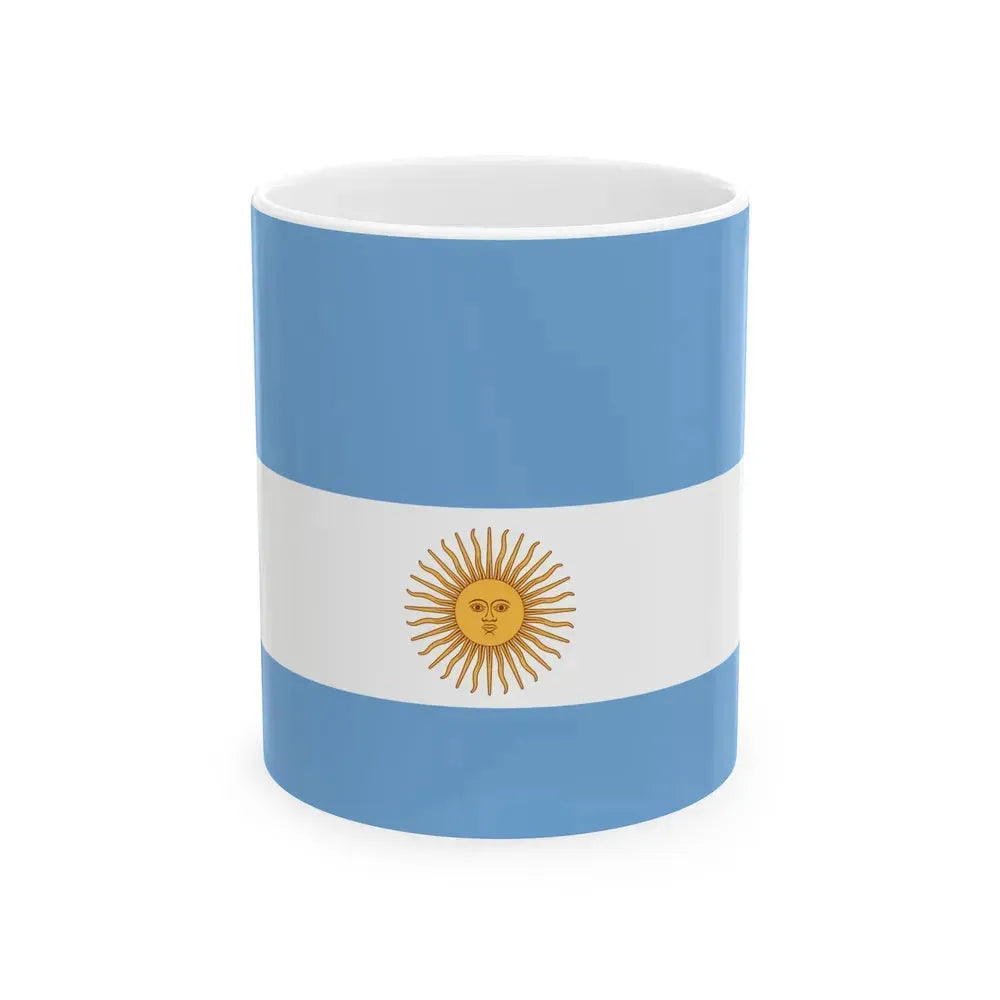 Flag de Marina Argentina 1818 - White Coffee Mug 11oz - Go Mug Yourself