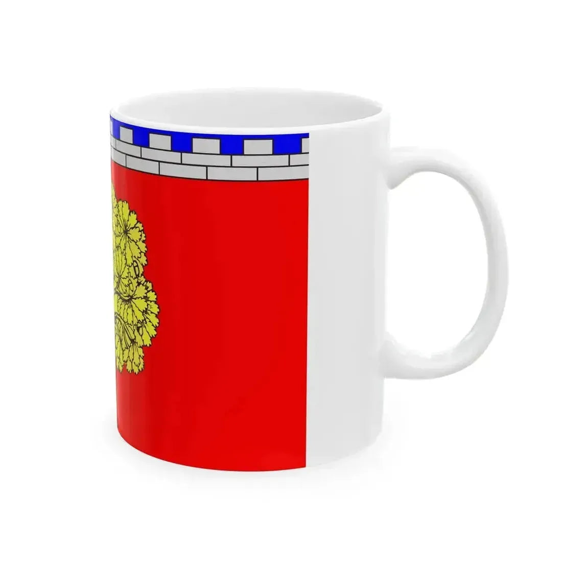 Flag Dubrovka Leningrad oblast (Russia) White Coffee Mug - Go Mug Yourself
