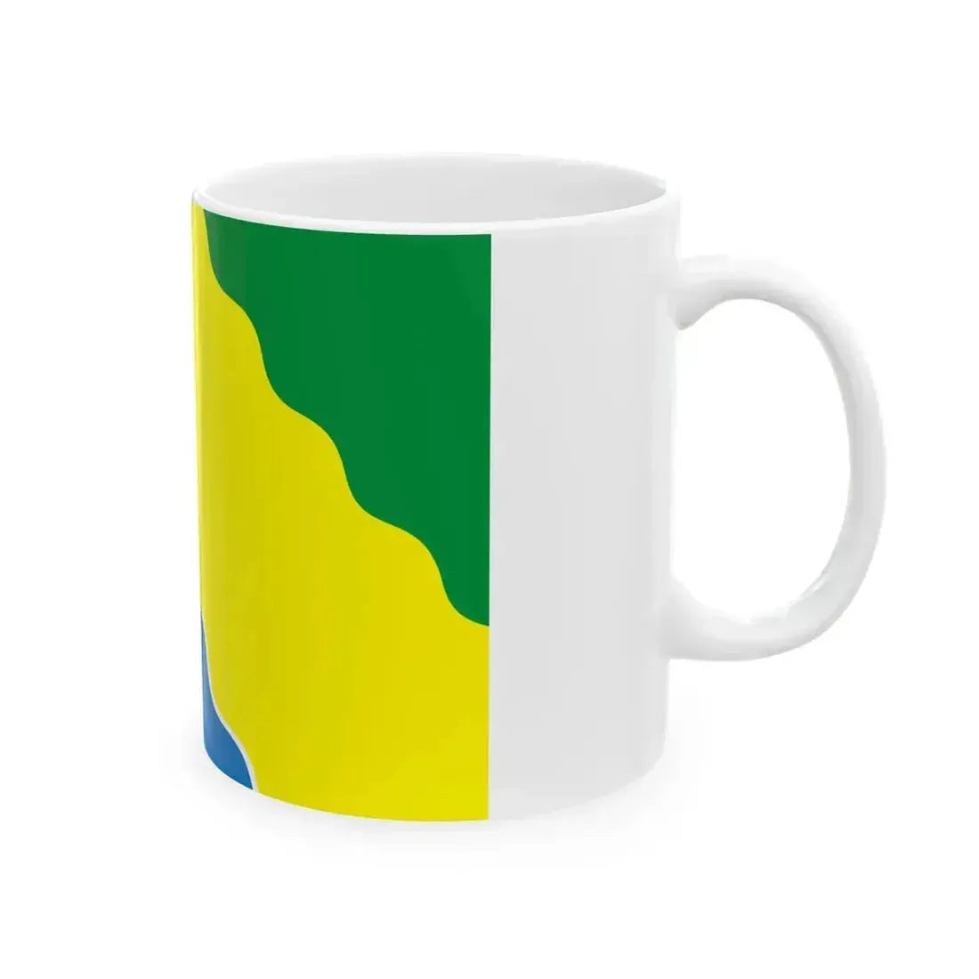 Flag Eisky raion (Russia) White Coffee Mug - Go Mug Yourself