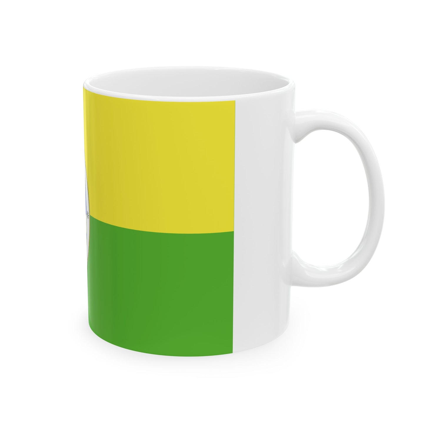 FLAG-Fejer-megye (Hungary) White Coffee Mug-Go Mug Yourself