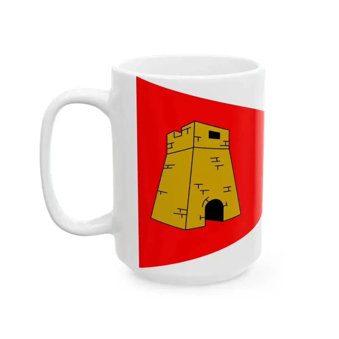 Flag for the Commander of the Armed Forces of Malta (Malta) White Coffee Mug - Go Mug Yourself